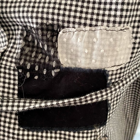 REWORKED LIZ CLAIBORNE || PATCHWORK GINGHAM DRESS - Picture 3 of 4